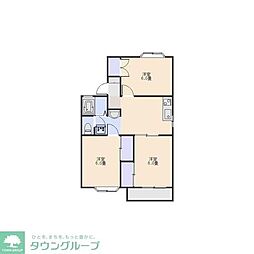 ラ・ホンテ・コグレA 3DKの間取図画像