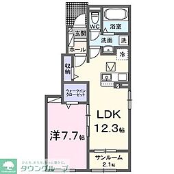 フォレスタ・ブレッツァ 1LDKの間取図画像