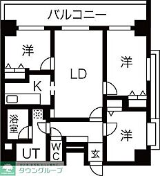 アーバンポイント高崎 3LDKの間取図画像