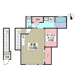 ＡＮＩＭＡＬ　ＫＩＮＧＤＯＭ 2階1LDKの間取り