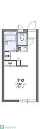 レオパレスポレール 1Kの間取図画像
