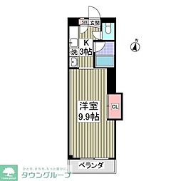 エルプレシア前橋 1Kの間取図画像