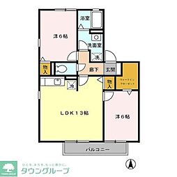 スクエア・ガーデン3 2LDKの間取図画像