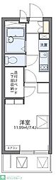 レオパレスシエル 1Kの間取図画像