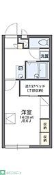 レオパレスフジオカ 1Kの間取図画像