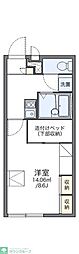 レオパレスパテオ2 1Kの間取図画像