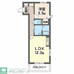シャーメゾン・フレグランス 1LDKの間取図画像