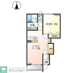 ロイヤル　ハイム 1階1LDKの間取り