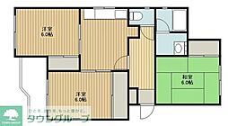 ティーハイム小笠原7-D 3DKの間取図画像