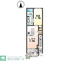 グランディオ 1LDKの間取図画像