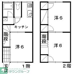 コーポ松本 3Kの間取図画像