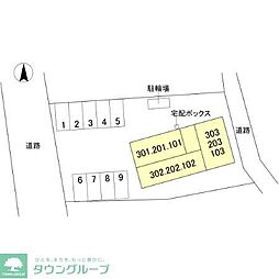 ルミナスプレイス 3階1LDKの間取り