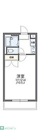 レオパレスＳＵＮＴＲＡＰ 2階1Kの間取り