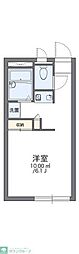 レオパレス諏訪 2階1Kの間取り