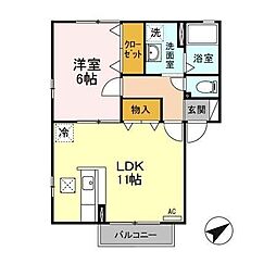 間取図画像 1LDK