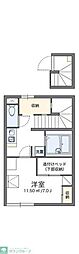 レオパレスオリエントコーポ 1Kの間取図画像