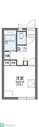 レオパレスヒキリモ 1Kの間取図画像