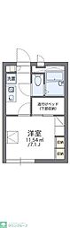 レオパレスロイヤル 1Kの間取図画像