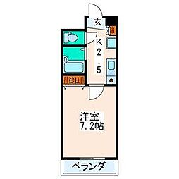 シティマンション錦町 1Kの間取図画像