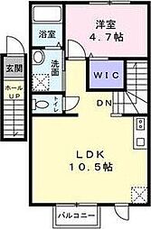 ヴィレッタ 1LDKの間取図画像