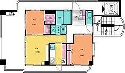 プランドビル大手町 2LDKの間取図画像