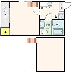 MYLIFE2 1Kの間取図画像