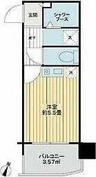 朝日プラザ立町 ワンルームの間取図画像