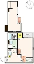 ステージ宮城野 1Kの間取図画像