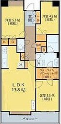 中山パーク・ホームズ丘の街 3LDKの間取図画像