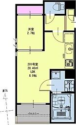 GRANDTIC台原 1LDKの間取図画像