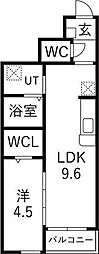 S.Crest 1LDKの間取図画像