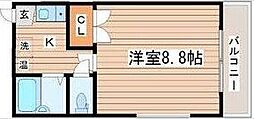 BrioTeracce泉中央 1Kの間取図画像