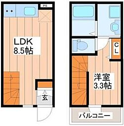 仮)緑ヶ丘2丁目アパート 1LDKの間取図画像