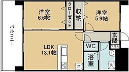 ARAI EAST 2LDKの間取図画像