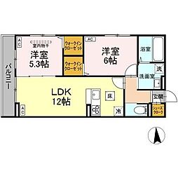 シャイニングDays 2LDKの間取図画像