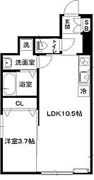 セレーノ 1LDKの間取図画像