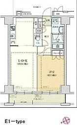 レジデンス仙台駅東 1LDKの間取図画像