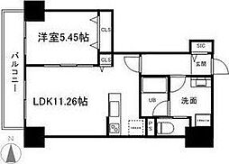 グラン・ドミール小田原山本丁 1LDKの間取図画像