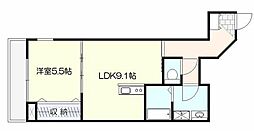 コンフォルト泉中央 1LDKの間取図画像