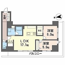 間取図画像 2LDK