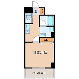 仙台市太白区長町5丁目マンション 1Kの間取図画像