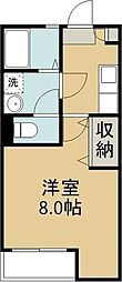 クレフラスト宮城野原駅前 1Kの間取図画像