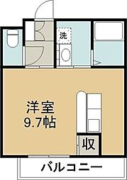 サニープレイス向山 ワンルームの間取図画像