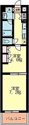 ウェルネス青葉 2Kの間取図画像