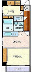 カスタリア一番町イースト 1SDKの間取図画像
