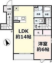 D-ROOM Chill 1LDKの間取図画像
