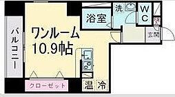 グラン・ドミール仙台駅東 ワンルームの間取図画像