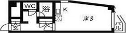 グレードハイツ長町 ワンルームの間取図画像