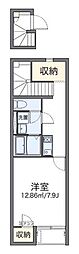 レオネクスト福室南 1Kの間取図画像