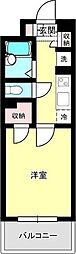 グランカーサ仙台五橋 1Kの間取図画像
